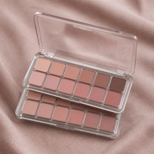 Dusk Soft Matte Eyeshadow palette in tea, apricot and soft earth tones