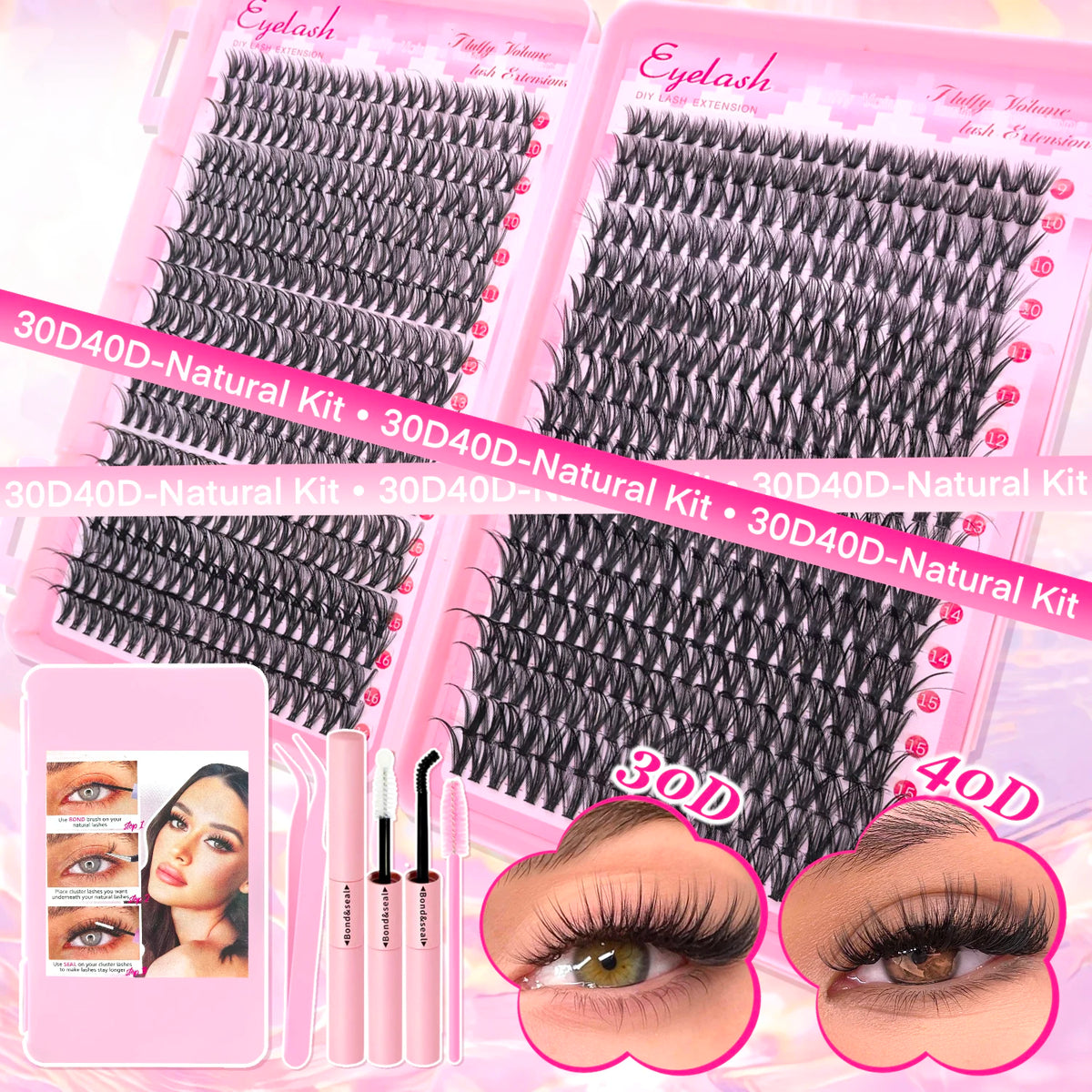 Soft Cluster DIY Lash Kit DIY lash kit by SleepyGirlys