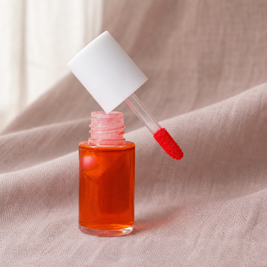 Berry Kiss Lip Tint, a buildable water lip tint that leaves a soft stain