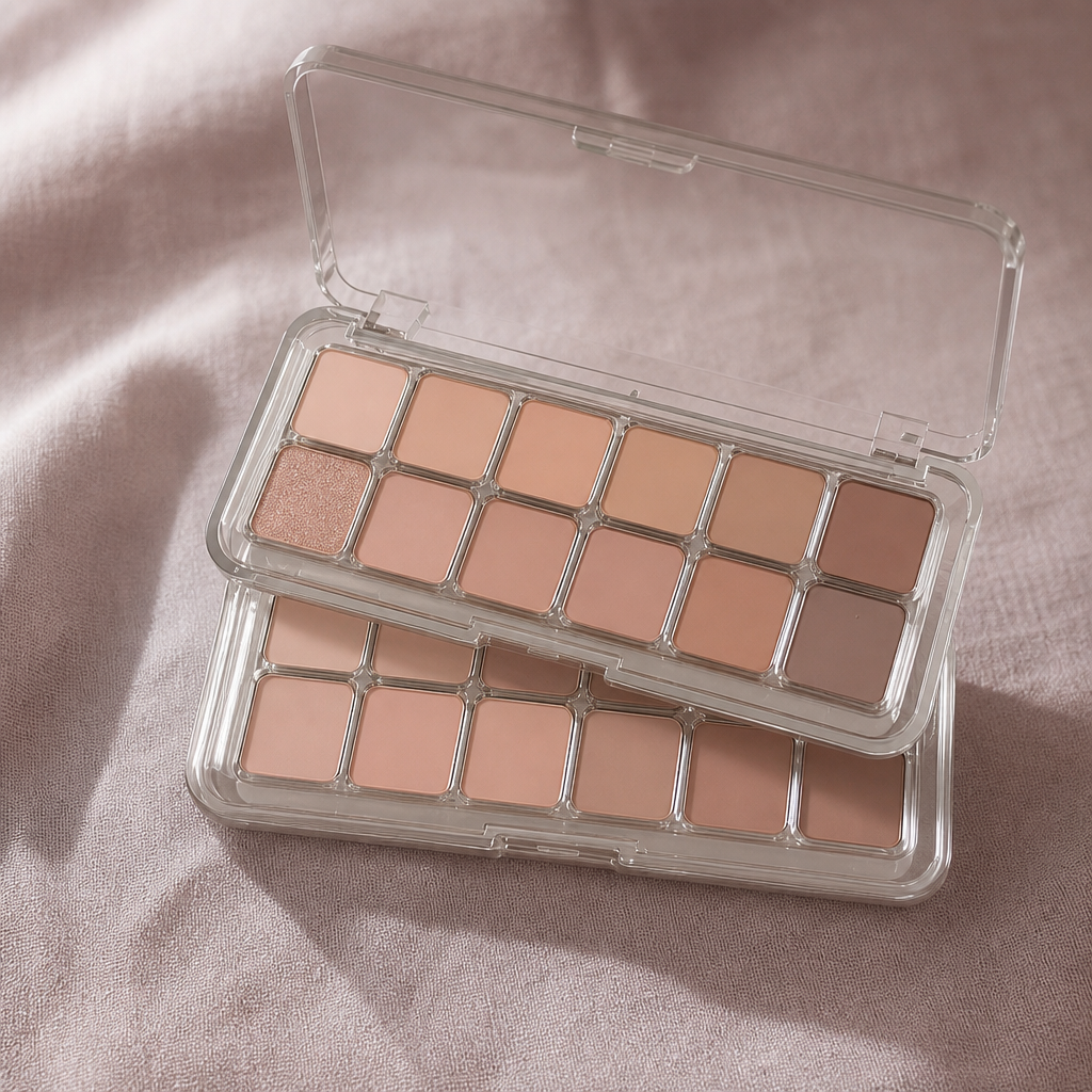 Dusk Soft Matte Eyeshadow, twelve low-saturation matte neutrals