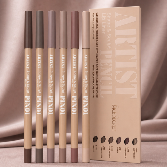 Soft Contour Lip Liner Set — six velvet matte lip liners by SleepyGirlys
