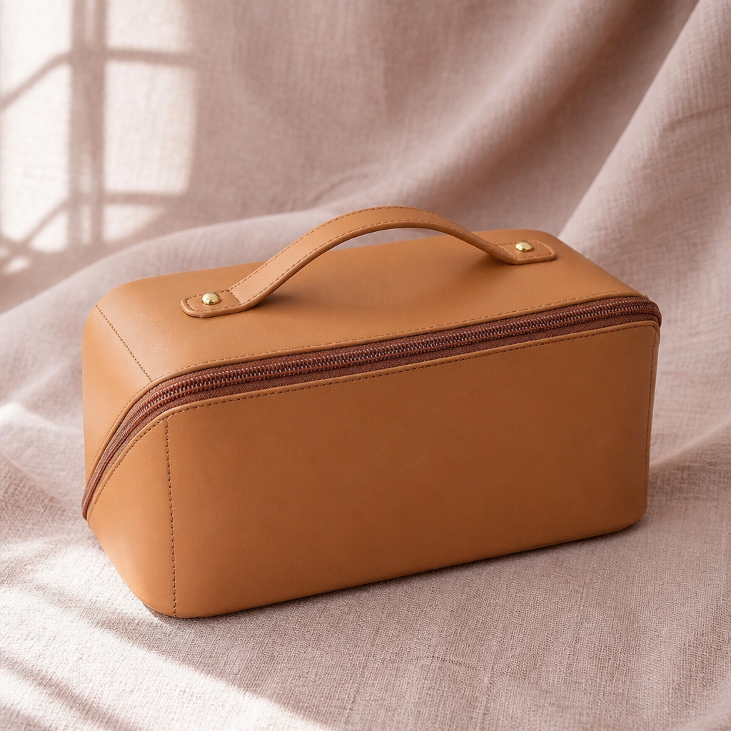 Vanity Soft Travel Pouch carry-on sized makeup storage pouch