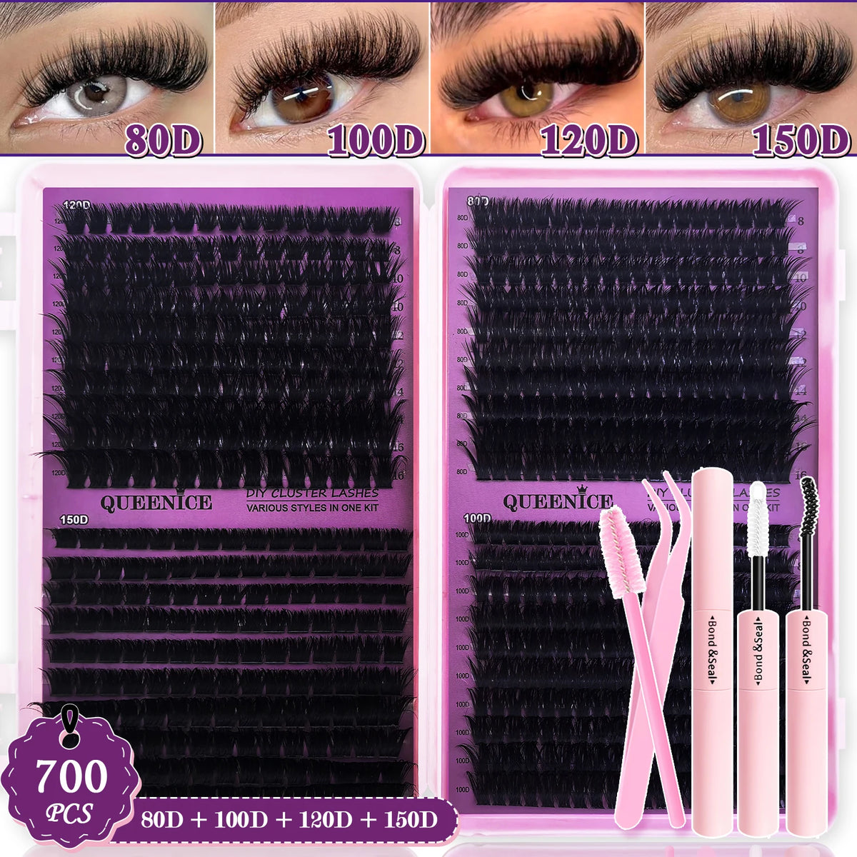 Soft Cluster DIY Lash Kit lash cluster length options