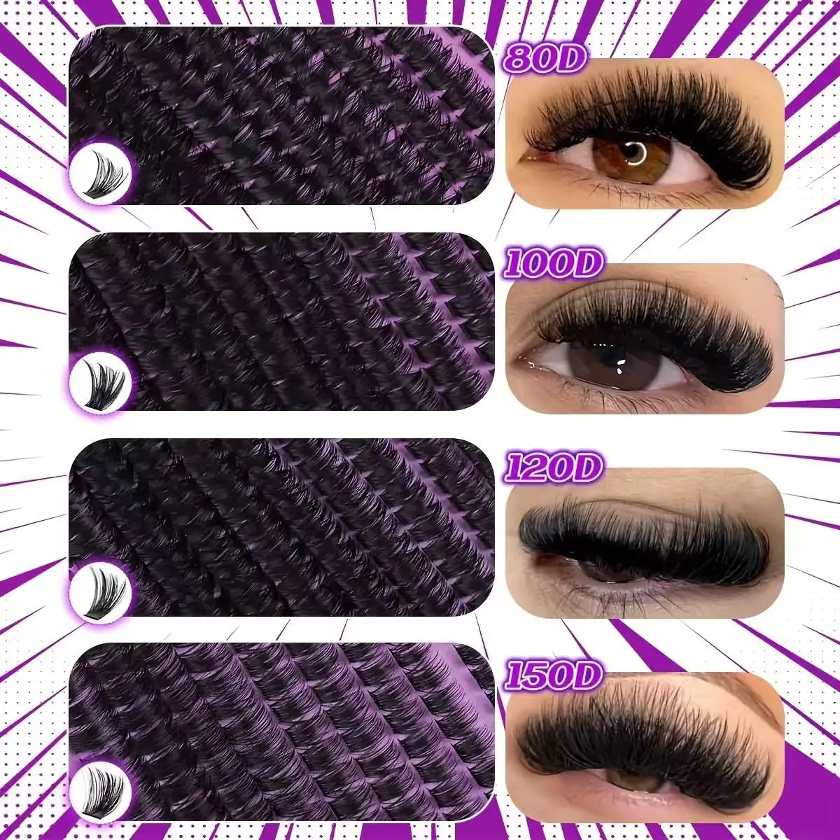 Soft Cluster DIY Lash Kit for a wispy, natural lash look