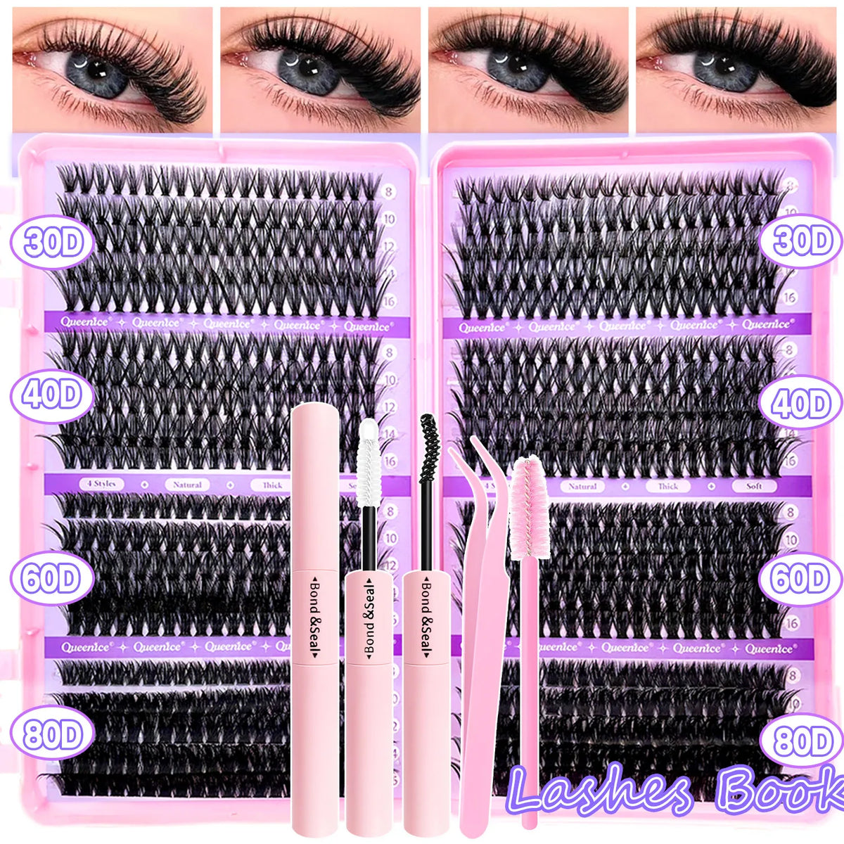 Soft Cluster DIY Lash Kit soft cluster lashes for open-looking eyes